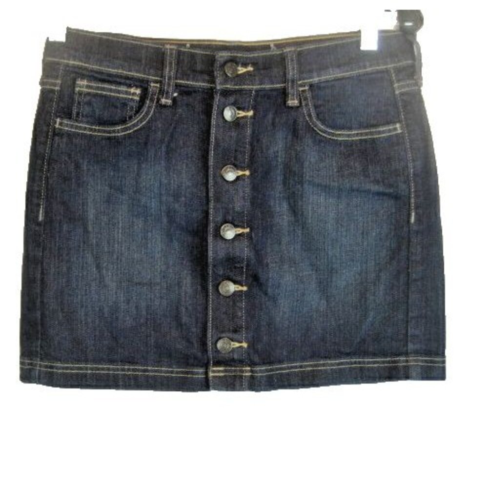 Womens NWOT Old Navy Blue Cotton/Spandex Denim Mini Skirt sz 4